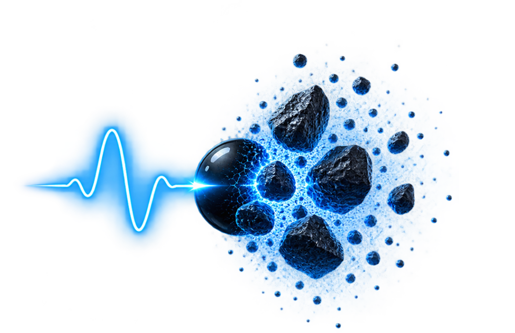 Longer laser pulse breaking tattoo pigment into larger particles.